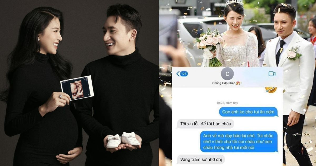 Vợ chồng Phan Mạnh Quỳnh khiến netizen "cười no nê" với đoạn tin nhắn dỗi hờn việc chăm con 