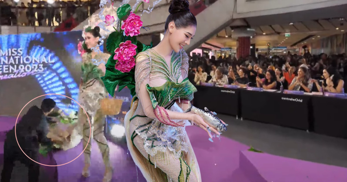 Gặp sự cố với trang phục dân tộc, Dịu Thảo vẫn khiến fans Thái vỗ tay phấn khích với màn thả cá phóng sinh ý nghĩa