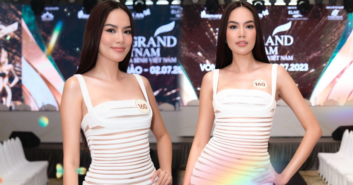 "Best Catwalk" Lê Hoàng Phương khoe đường cong hút mắt tại buổi sơ khảo Miss Grand Vietnam 2023
