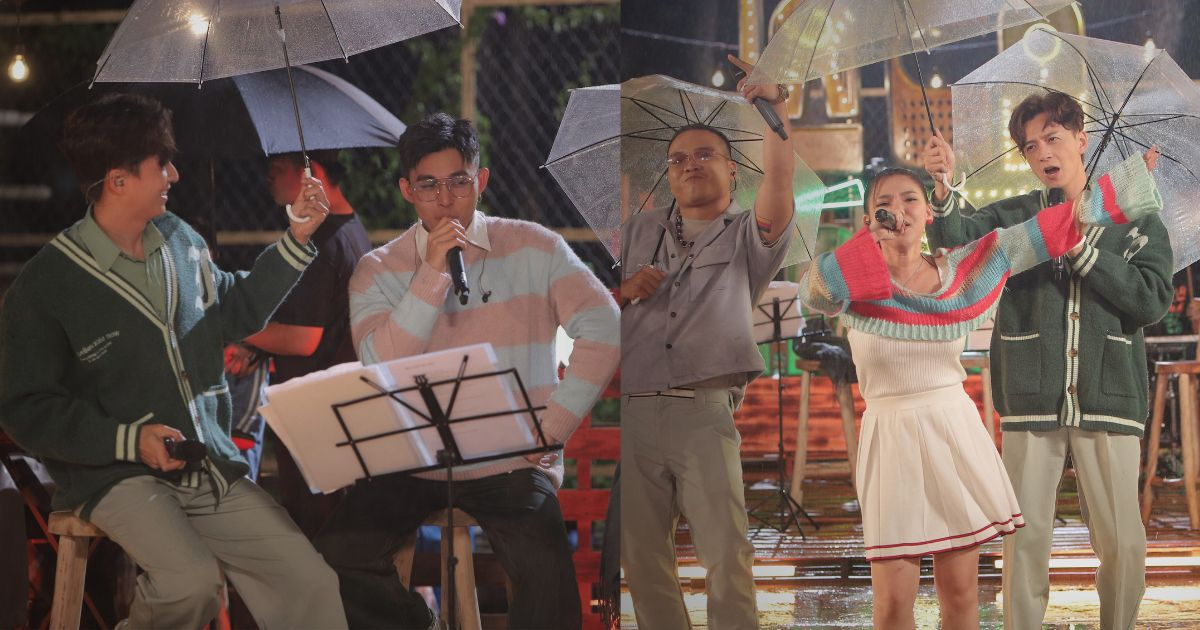 "La cà hát ca" tập 2: Myra Trần cực sung mặc kệ mưa gió, Ngô Kiến Huy làm sống dậy bản hit "Giả vờ yêu"