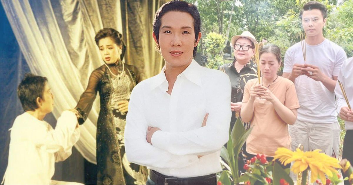 Diễn lại vai "Liêm" để đời của cố NSƯT Vũ Linh, Võ Minh Lâm lên viếng mộ tiền bối cùng ê-kíp "Cô đào hát"