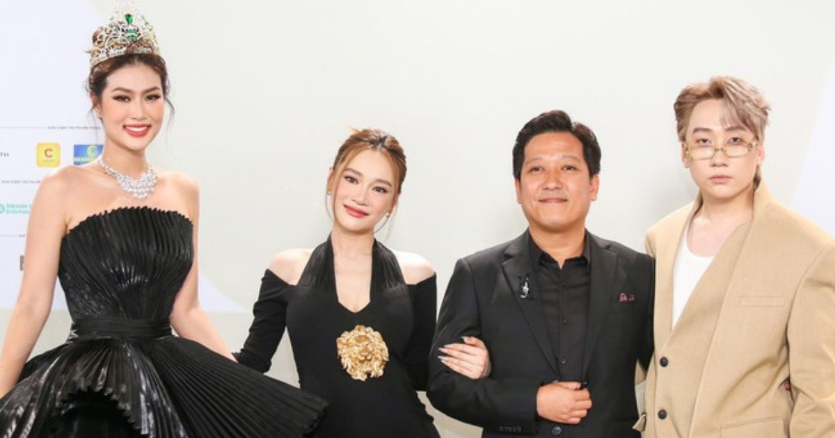 Chung kết Miss Grand Vietnam 2023: Thùy Tiên diện váy cắt xẻ táo bạo, Thiên Ân ngại ngùng bên Phát La