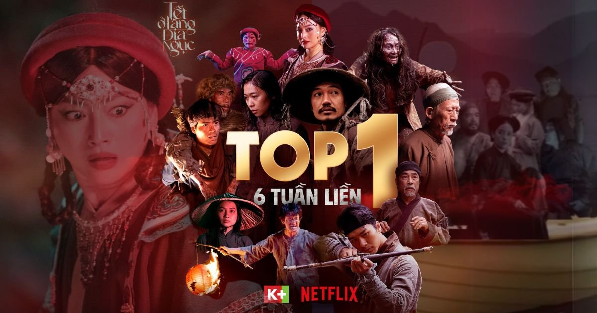 “Tết ở làng Địa Ngục” giữ vị trí Top 1 trong 6 tuần liên tiếp trên Netflix và K+, netizen trông ngóng phần 2
