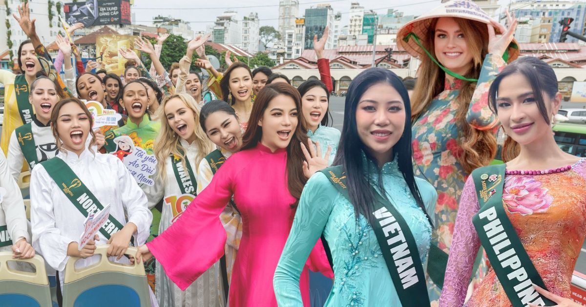 Miss Earth 2023 tích cực quảng bá áo dài, hoa hậu Lan Anh trở thành Đại sứ Tuần lễ Du lịch TP.HCM