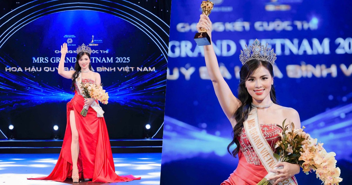 Nữ cán bộ ngành khoa học Nguyễn Thị Thưa đăng quang Mrs Grand Vietnam 2025