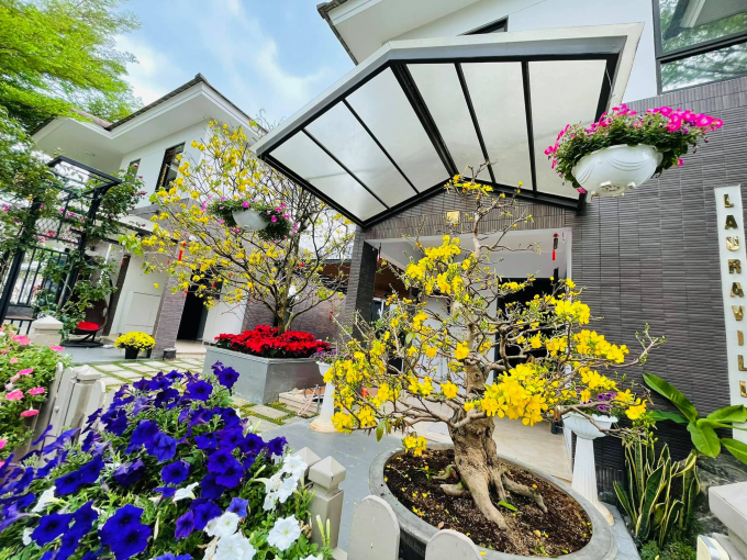 Bên trong biệt thự 20 tỷ của Nhật Kim Anh, hoa trải từ ngõ vào nhà, cây hơn nửa tỷ