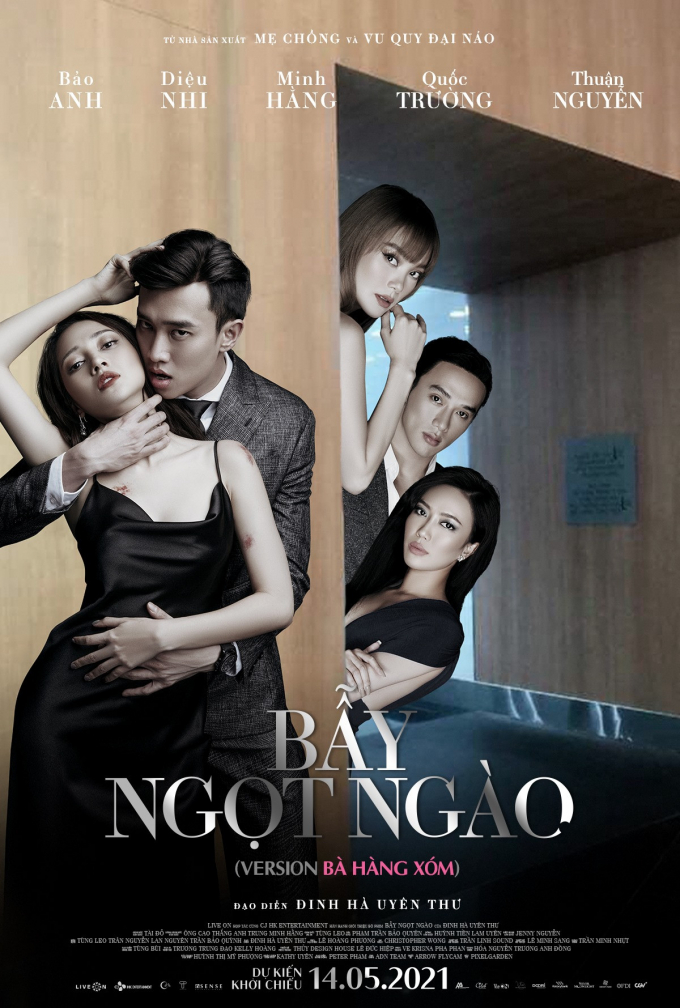 Khán giả thể hiện óc hài hước chế poster Bẫy ngọt ngào, cho Bảo Anh khóc ròng đứng nhìn chồng hôn Thuận Nguyễn