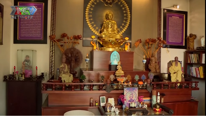 Căn biệt thự 50 tuổi của NSND Kim Cương khiến khán giả bất ngờ vì số lượng tượng Phật bên trong
