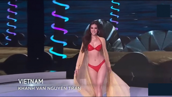 Lọt Top 21 Miss Universe, Khánh Vân đẹp rạng rỡ trình diễn áo tắm thần thái đỉnh cao khiến fans mê mệt
