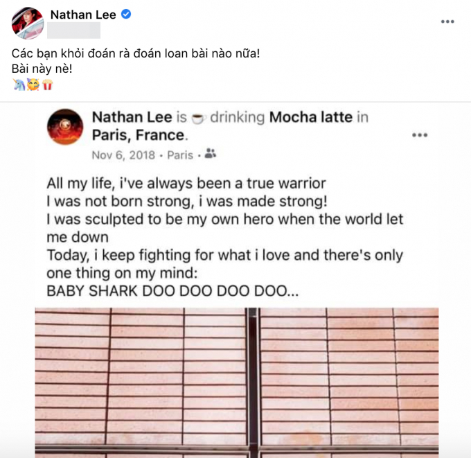 Nathan Lee đòi mua bằng được bản quyền bản hit Baby Shark có 8,6 tỷ views Youtube: Giá nào cũng mua