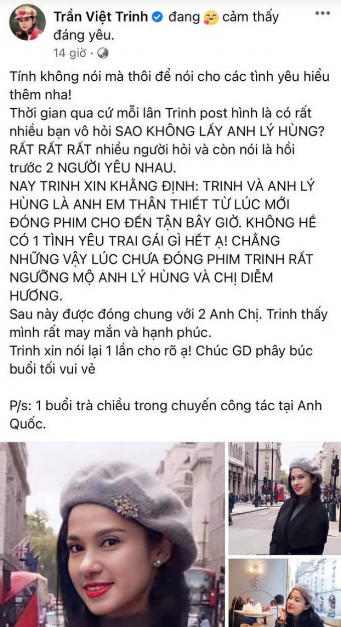 Việt Trinh lần đầu nói rõ lý do không yêu Lý Hùng
