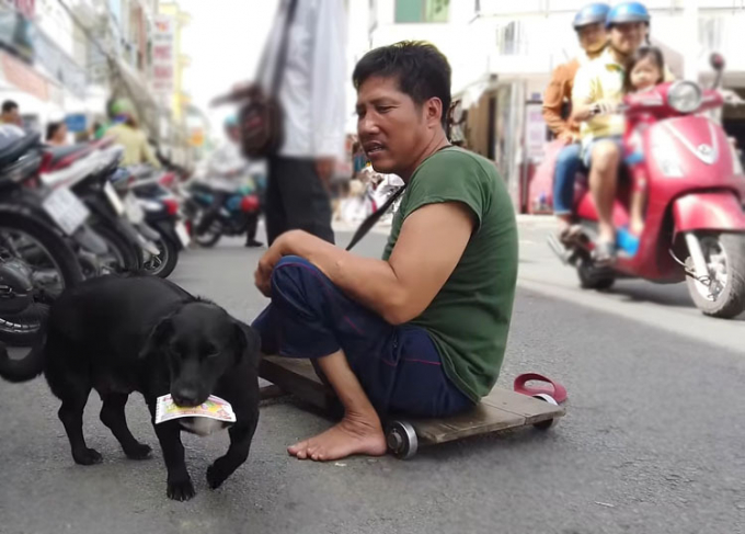 Touching smart dogs, helping poor owners sell lottery tickets