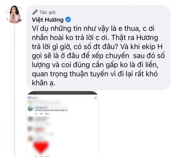 Việt Hương phân trần vì bị trách làm từ thiện mà không trả lời tin nhắn