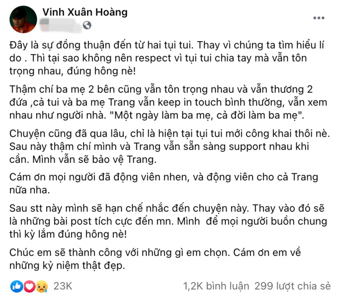 Vinh Râu - Lương Minh Trang ly hôn sau 6 năm bên nhau