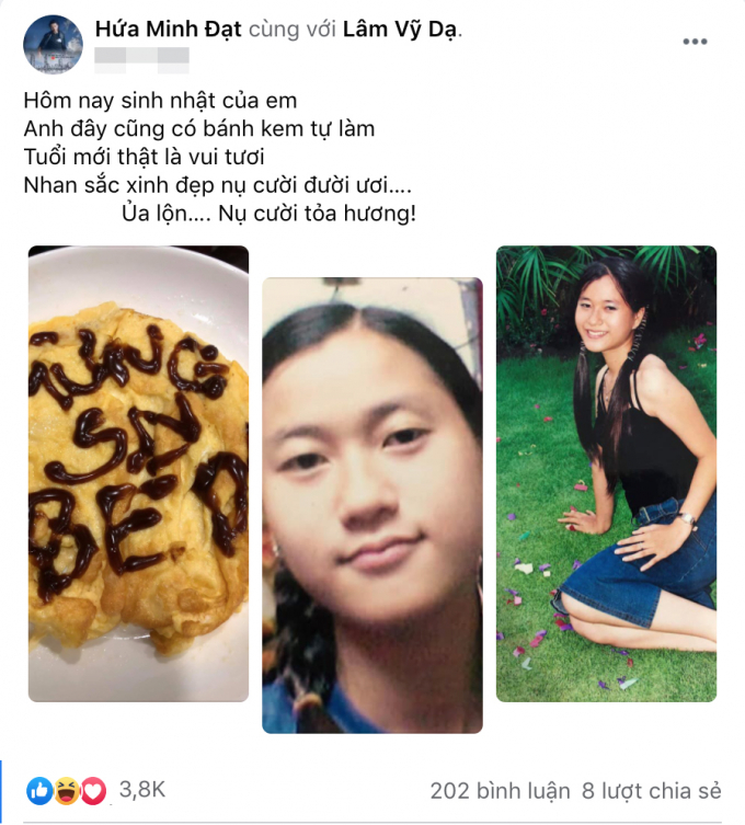Hứa Minh Đạt vào bếp làm bánh sinh nhật tặng bà xã Lâm Vỹ Dạ nhưng có gì đó sai sai?