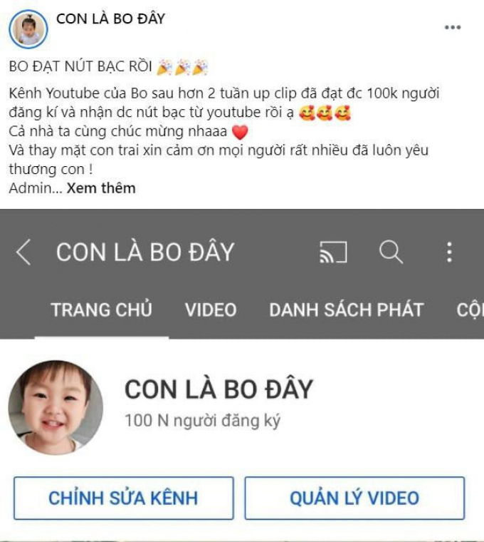 Quý tử của Đan Trường, Hòa Minzy thi nhau ẵm nút Bạc, cặp sinh đôi nhà Hà Hồ hot nhất trên Instagram