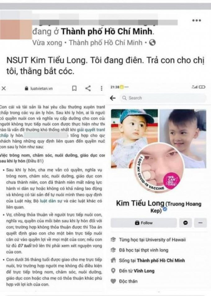 NSƯT Kim Tiểu Long bị tố bắt cóc chính con ruột, người trong cuộc nổi giận nói rõ sự thật