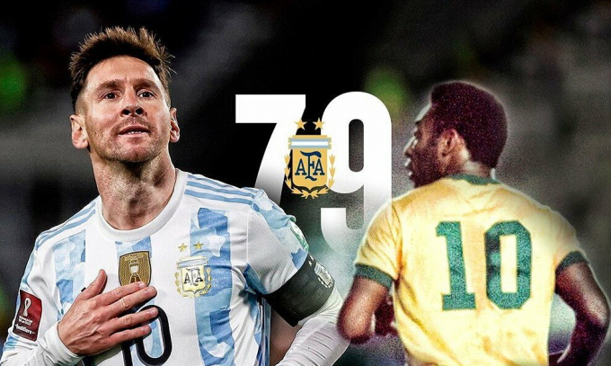 Messi phá kỷ lục ghi bàn của Pele ở Nam Mỹ