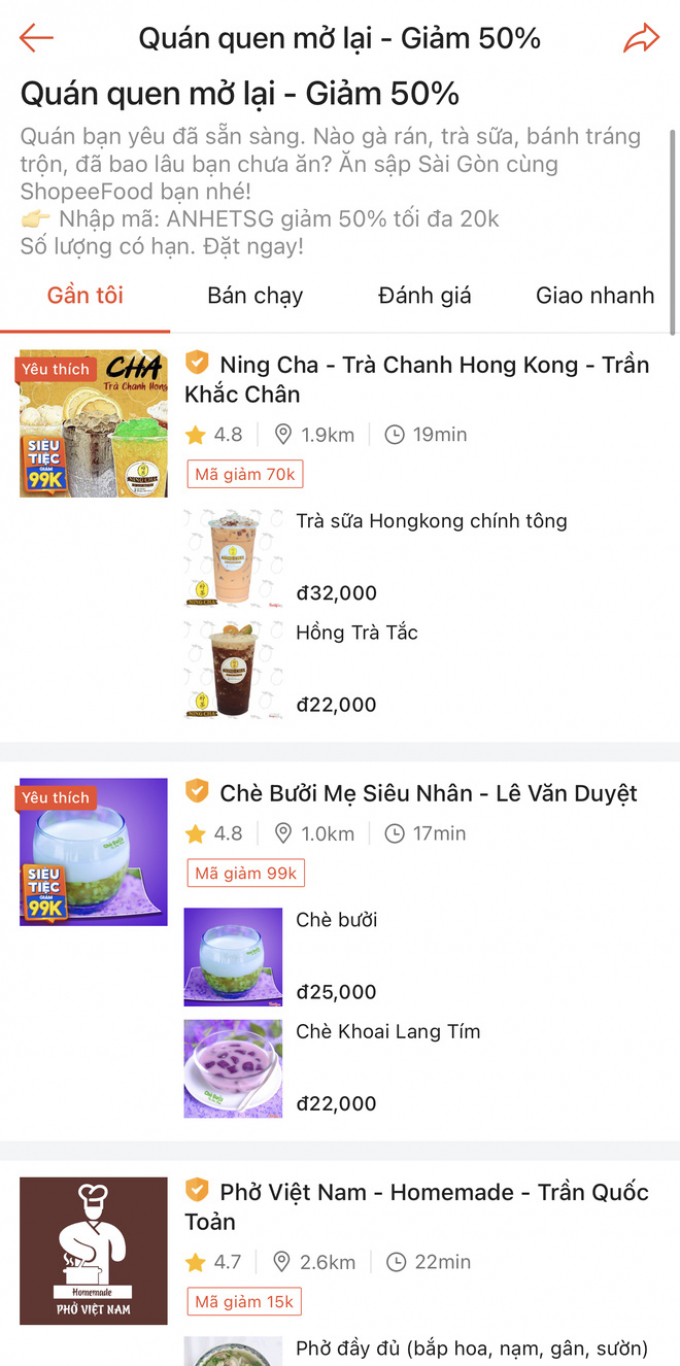 Hú hồn phí ship không cao, bà con Sài Gòn nháo nhào bấm app