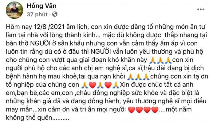 Ngày Giỗ Tổ Sân khấu: Đàm Vĩnh Hưng, Vũ Hà bày mâm cúng trang trọng, Nam Thư diện áo dài dâng lễ