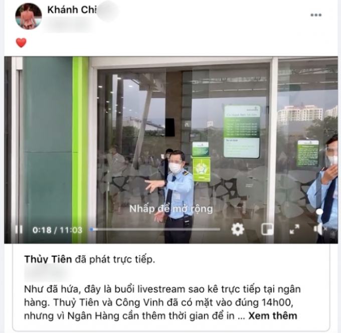 Em gái Công Vinh chia sẻ Đã cái nư sau khi vợ chồng Thuỷ Tiên in sao kê từ thiện