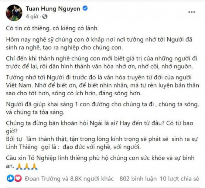 Tri ân Tổ Nghiệp, Tuấn Hưng tức tối khi dân mạng ngang ngược phán khán giả hạ nghệ sĩ xuống được