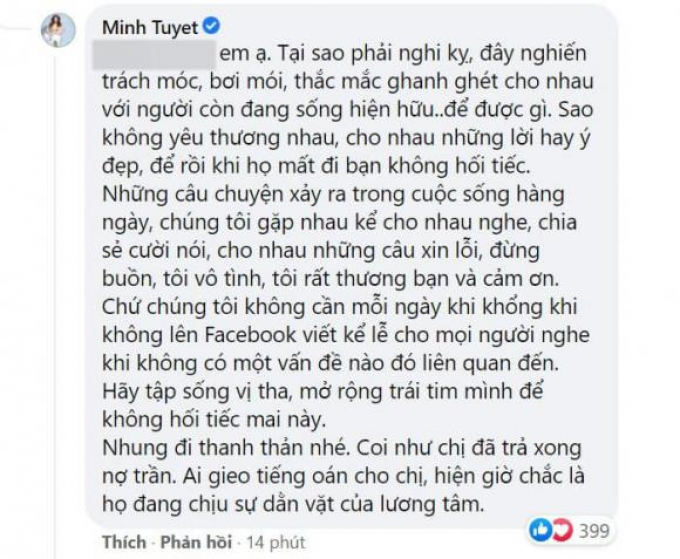 Minh Tuyết nhớ ơn Phi Nhung nâng đỡ kiếm tiền ở Mỹ, nhẹ nhàng đáp trả khi anti-fan chê đạo đức giả