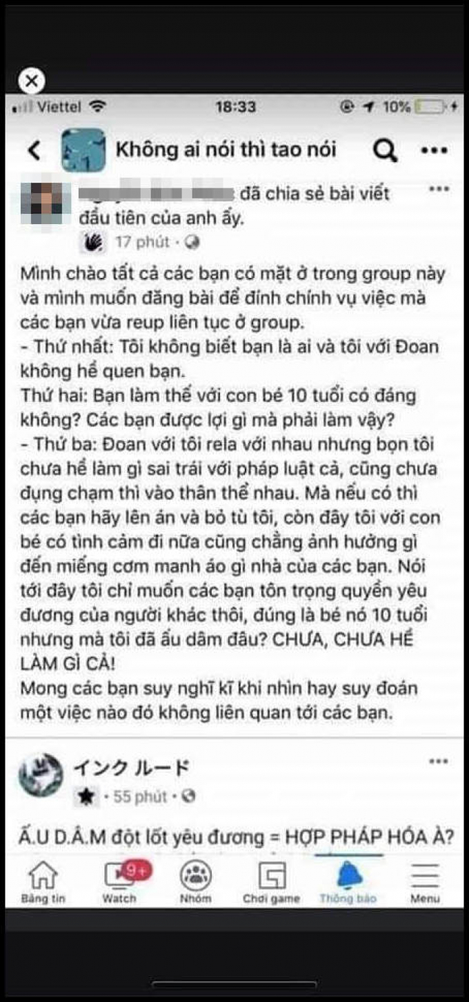 Nam rapper Đ.P chính thức lên tiếng vụ hẹn hò với bé gái 10 tuổi: Tất cả chỉ là hiểu lầm