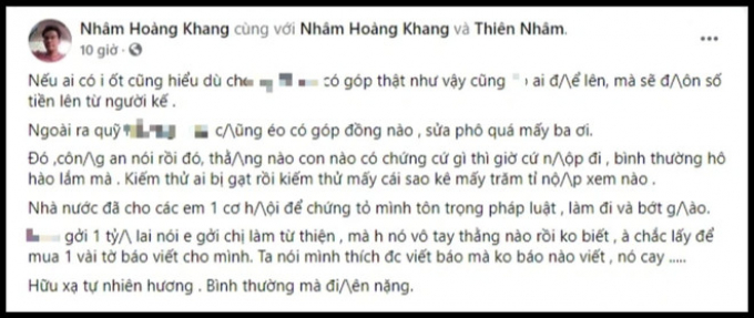 Trước khi bị bắt, Nhâm Hoàng Khang đã coi trời bằng vung như thế nào trên MXH?