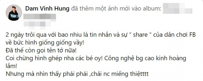Đàm Vĩnh Hưng lên tiếng về bức ảnh thân mật với Minh Tú ở hồ bơi, Vũ Hà tuyên bố: “Nghỉ chơi”