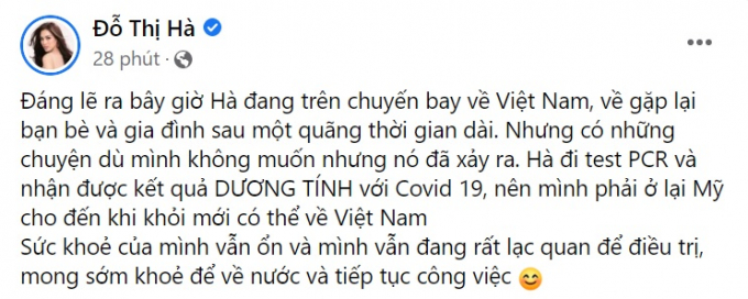 Đỗ Thị Hà phải ở lại Mỹ vì nhiễm Covid-19, bỏ lỡ chuyến bay hơn 200 triệu đồng về Việt Nam