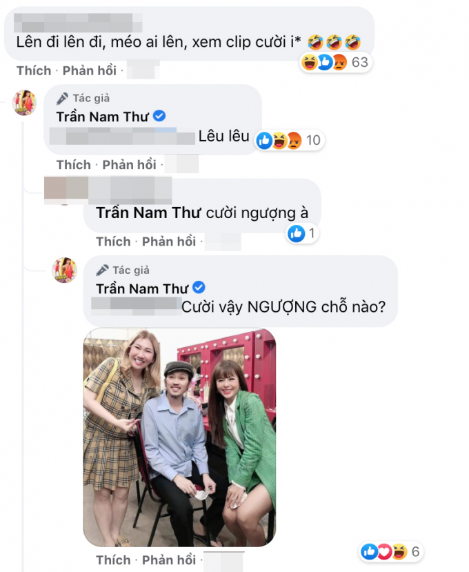 Bị anti-fan mỉa mai khi đăng ảnh thân thiết bên NS Hoài Linh, Nam Thư đáp trả gắt: Diễn cả đời