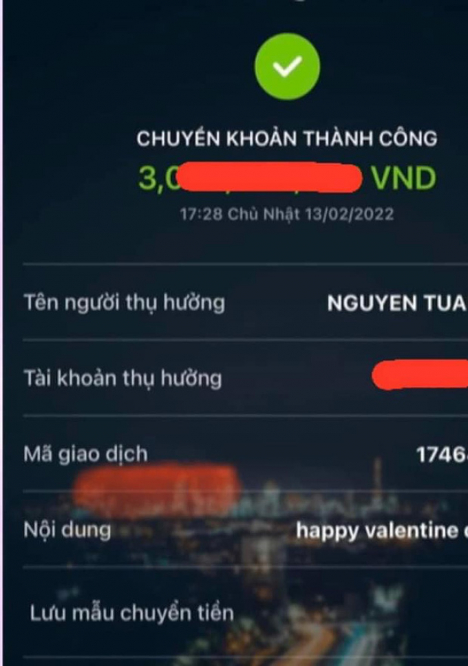 Tuấn Hưng sướng rơn vì được bà xã chuyển khoản 3 tỷ đồng ngày Valentine: Đọc tin nhắn mà muốn xỉu
