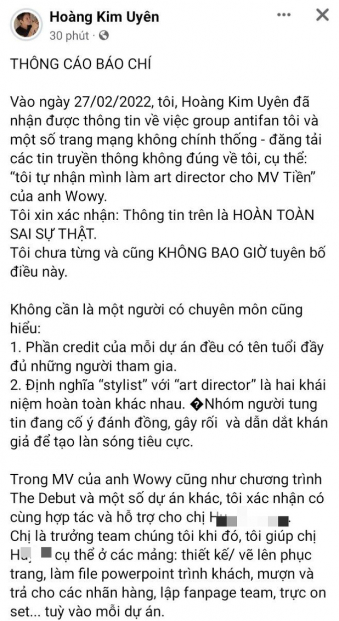 Bạn trai chuyển giới Miko Lan Trinh nói về ồn ào nhận vơ, khẳng định có góp sức vào dự án của Wowy