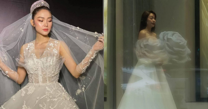 Lộ ảnh Minh Hằng xúng xính thử váy cưới cùng thương hiệu với Beyoncé: Nhìn sơ đã thấy đám cưới đẫm mùi tiền!