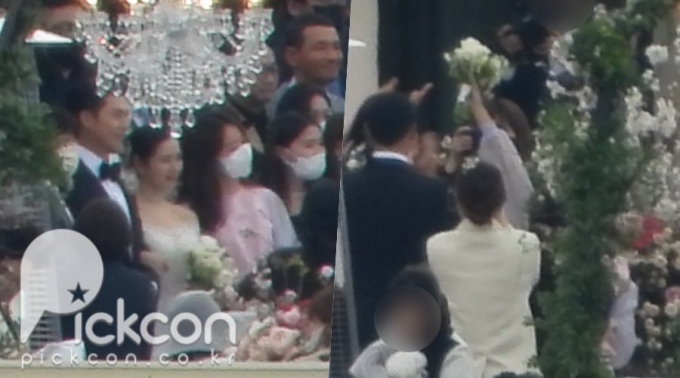 Song Joong Ki dự hôn lễ Hyun Bin - Son Ye Jin, nữ hoàng rating đình đám bắt được hoa cưới