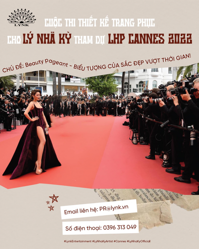 Lý Nhã Kỳ chơi lớn tổ chức cuộc thi thiết kế trang phục dự Cannes: Chỉ còn 3 ngày cho các NTK trẻ!