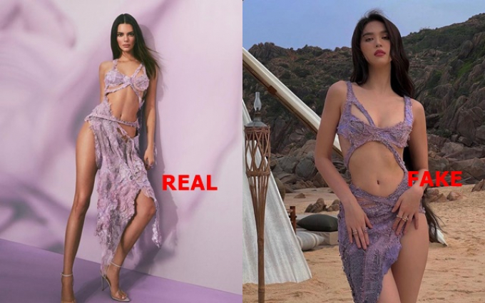 Ngọc Trinh thừa nhận cố tình đạo nhái váy của Kendall Jenner: Thích nên làm cho kịp, muốn chửi thì chửi