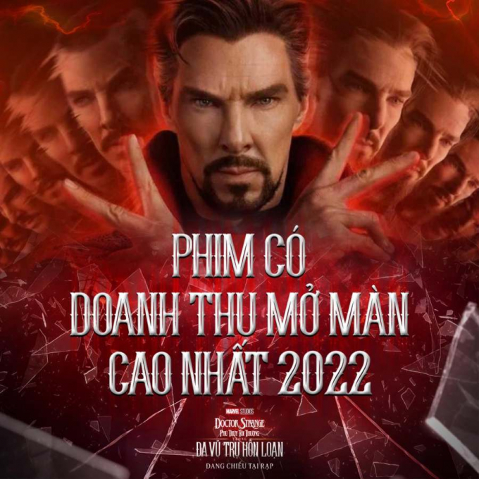 Vượt mặt Captain Marvel, Doctor Strange trở thành siêu anh hùng lập kỷ lục phòng vé tại Việt Nam