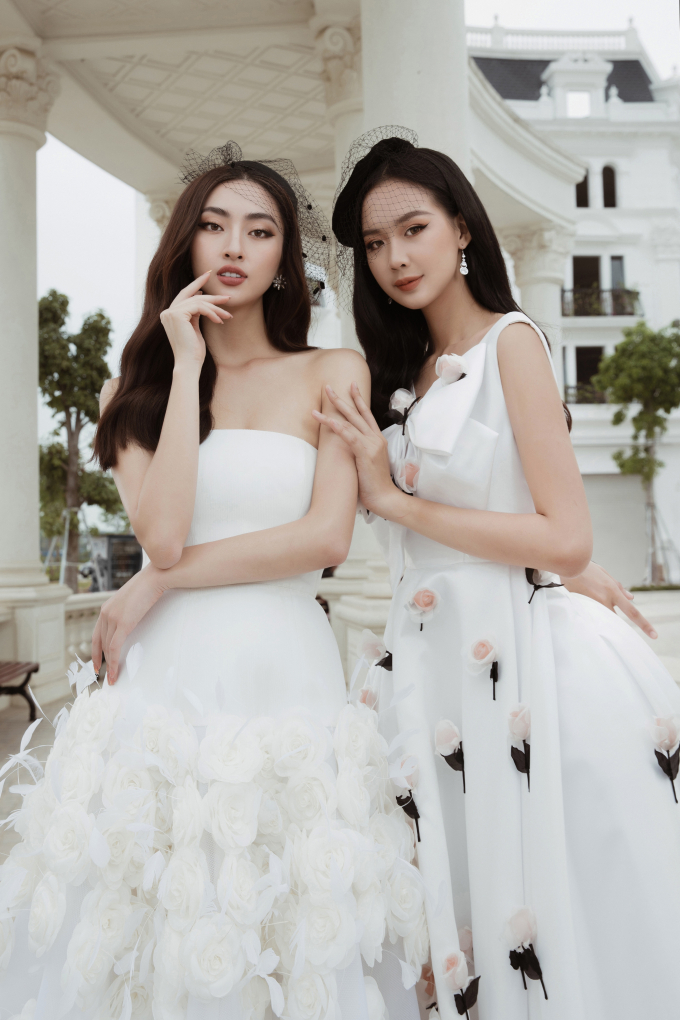 Lương Thùy Linh khoe vẻ đẹp sang chảnh chuẩn quý cô bên cạnh mỹ nhân cao nhất Miss World Vietnam 2022