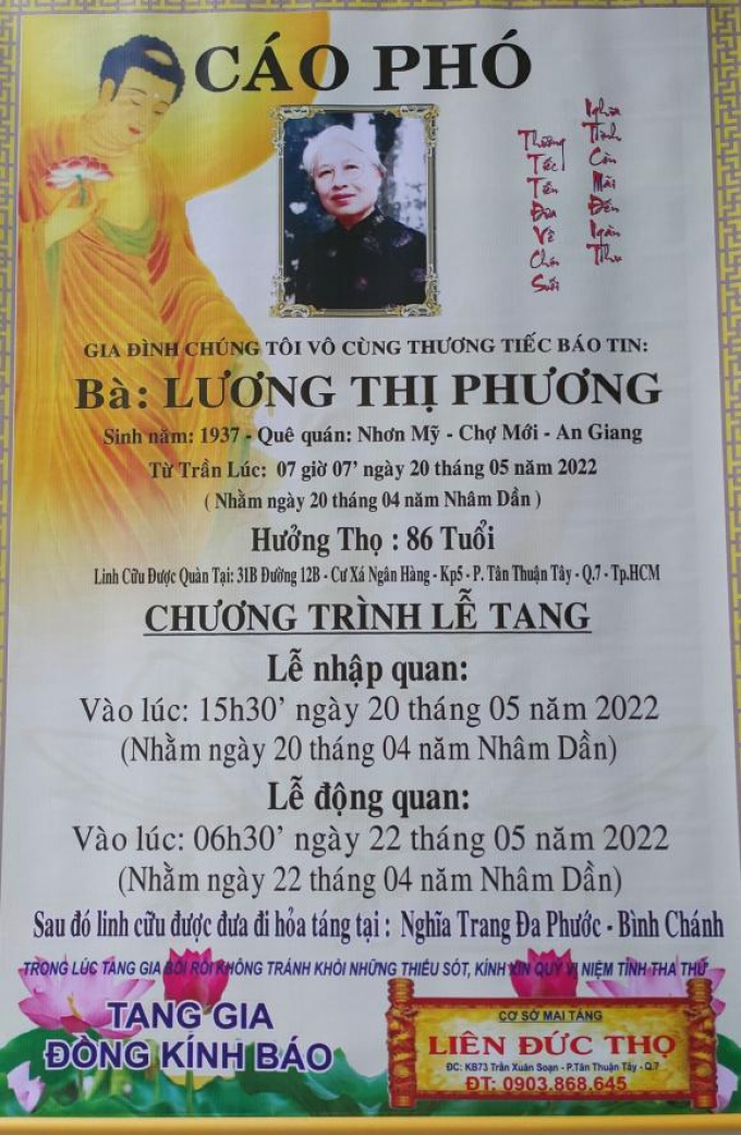 Mẹ ruột đạo diễn Quang Dũng về nơi đất Phật, nhiều sao Việt đau xót gửi lời chia buồn