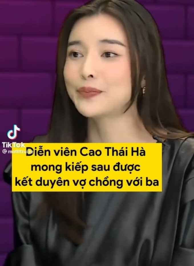 Cao Thái Hà gây sốc với phát ngôn: Mong kiếp sau được làm vợ chồng với bố để tình yêu thăng hoa hơn