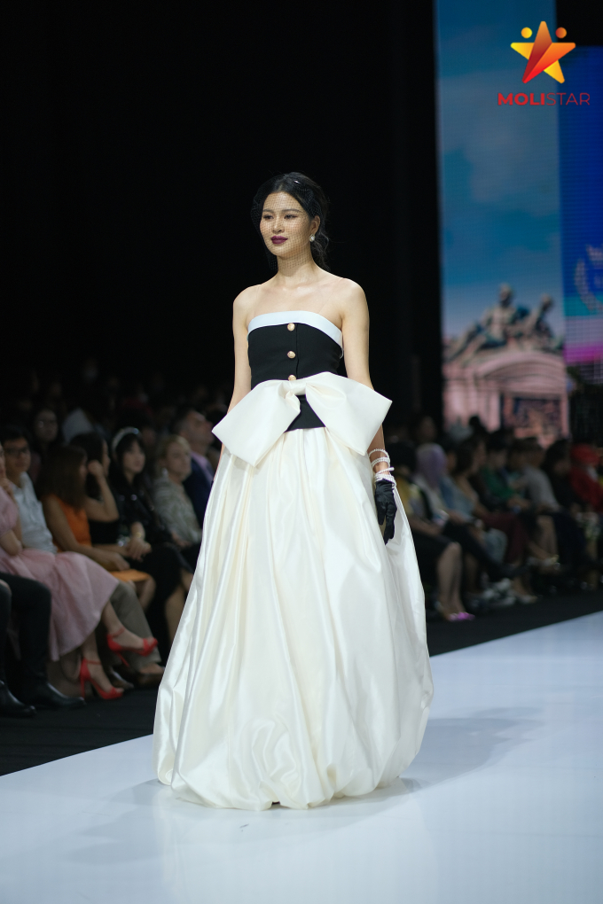 Lương Thùy Linh hóa quý cô kiêu hãnh, chiếm trọn spotlight khi diễn Vedette tại Vietnam International Fashion Week