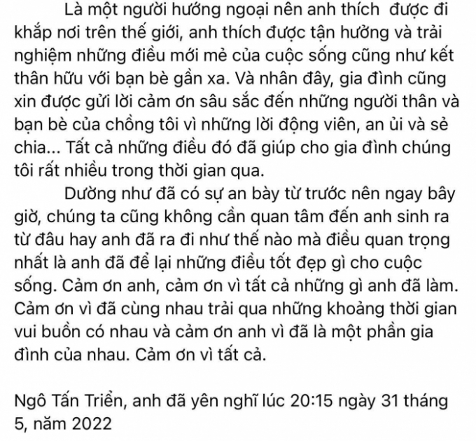 Như Quỳnh xót xa báo tin tang sự: ‘Yên nghỉ nhé anh’, khán giả gửi lời chia buồn