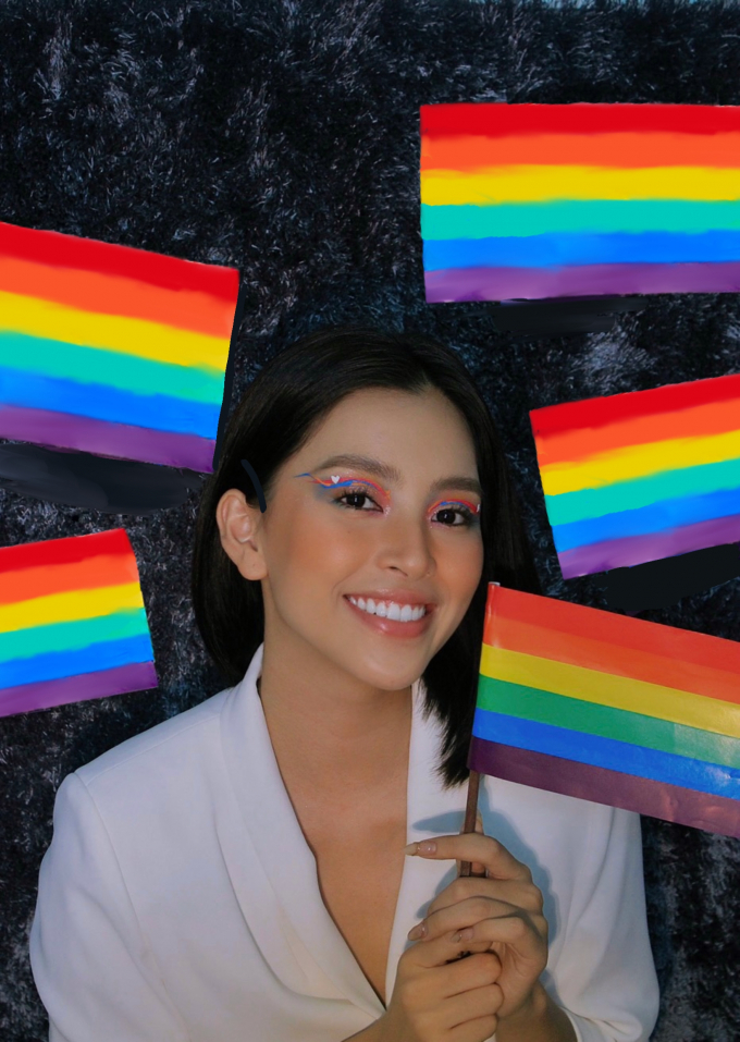 Hoa hậu Tiểu Vy tung bộ ảnh tối giản nhưng đầy ý nghĩa ủng hộ cộng đồng LGBTQ+