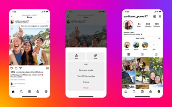 Học theo TikTok, Instagram cập nhật tính năng ghim bài đăng nổi bật