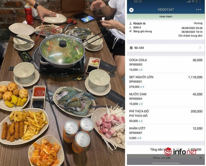 Quán buffet hải sản Bắc Giang cân đồ ăn thừa để phạt tiền, chửi xéo khách: Hai bên nói gì?