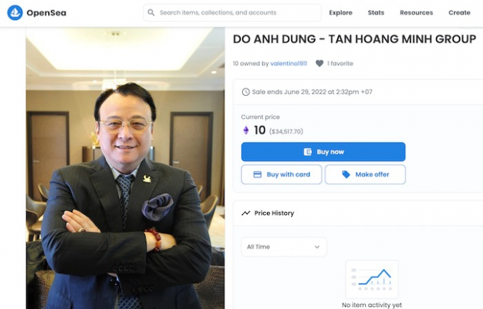 NFT Hong Dang - Ho Hoai Anh được rao bán với giá sương sương 5 tỷ đồng