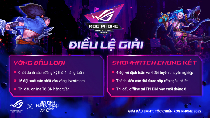 ROG và VNG công bố giải đấu Tốc Chiến