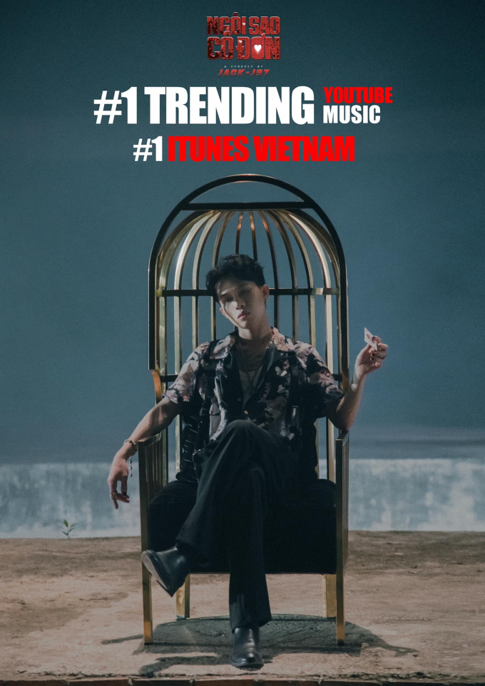 Bất chấp nghi vấn đạo nhạc, MV Ngôi Sao Cô Đơn của Jack vẫn thẳng tiến leo Top Trending